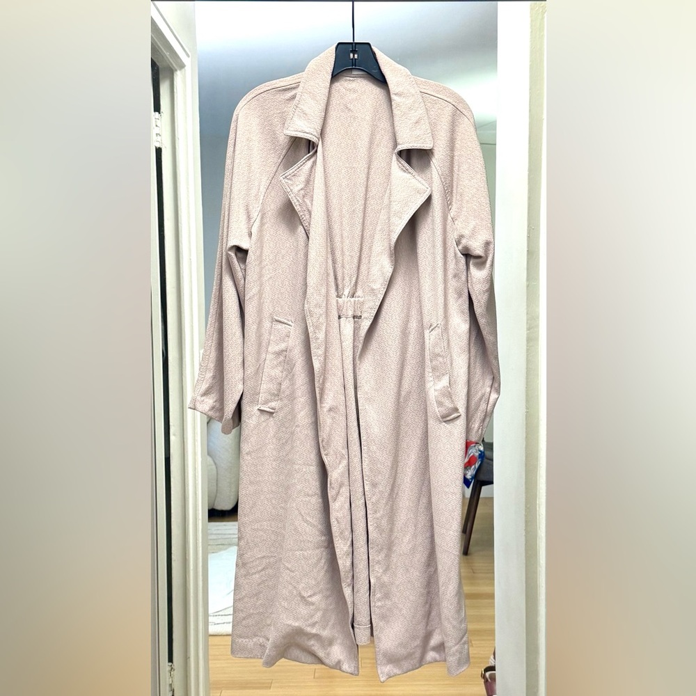 Isalis Crepe Trench Duster Coat